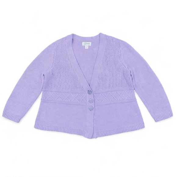 Christopher & Banks Sweaters - Christopher & Banks Lavender 100% Cotton Sweater